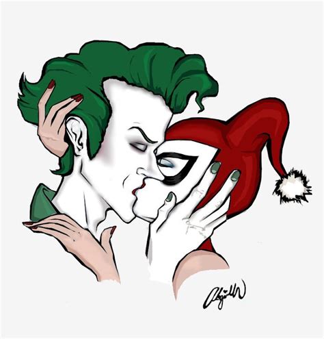 The Joker And Harley Are Kissing Each Other