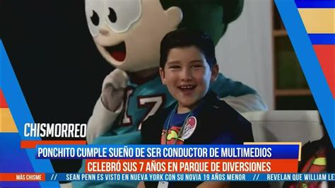 Ponchito Cumple Su Sueño De Ser Conductor De Televisión El Chismorreo