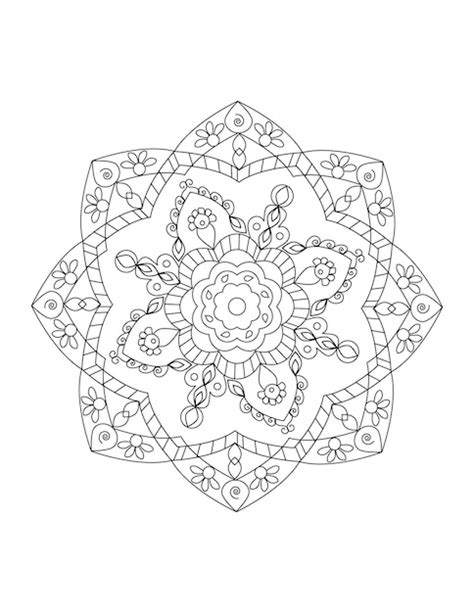 Esquema Mandala Para Colorear Vector Premium