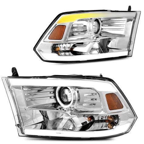 Dwvo Led Drl Switchback Projector Headlights Assembly Compatible With