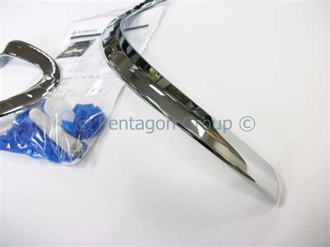 New Genuine Mitsubishi L200 2010-2015 Rear Lamp Chrome Bezel Surrounds ...