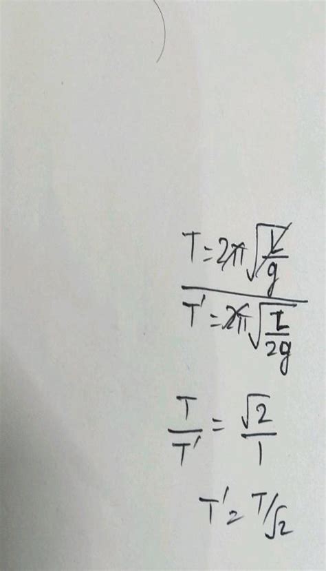 (c) What will be the period of oscillation, the length of a seconds ...