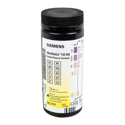 Siemens Multistix 10 SG Urinalysis Reagent Strips For Urinalysis 2161