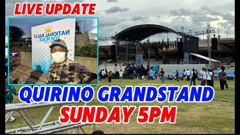 Quirino Grandstand Update Sa Inc Rally Bukas Youtube