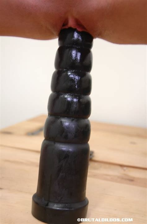 Busty Alissa Rides A Mammoth Brutal Dildo