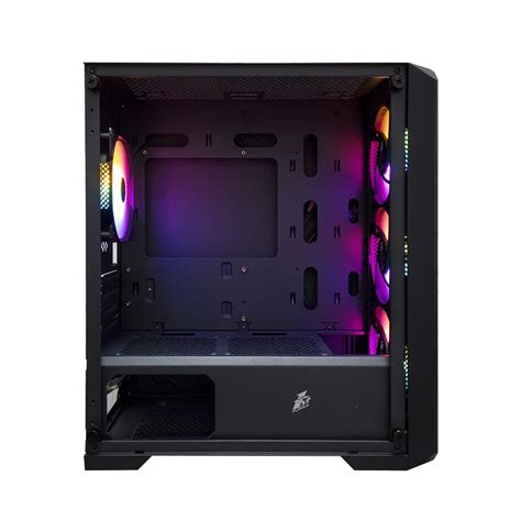 Компьютерный корпус 1STPLAYER TRILOBITE T5 Black / mATX, TG / 4x120mm ...
