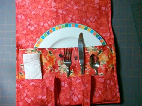 Quilted Place Setting Carrier Easy Sewing Projects Sewing Hacks