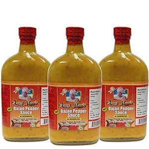 Amazon Aunt May S Hot Bajan Pepper Sauce 12 Oz Pack Of 3 Grocery Gourmet Food