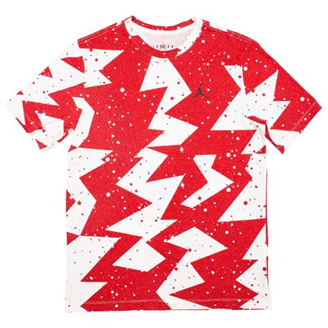 jordan men jordan printed poolside tee gym red