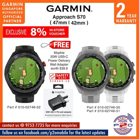 Garmin Approach S70 47mm Garmin Approach S70 42mm Premium Gps Golf Watch Mobile Phones