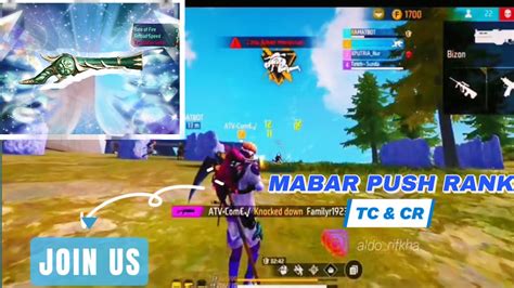 Live Cr Berhadiah Dan Mabar Push Rank Free Fire Garenafreefire