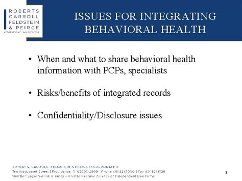 Addressing Confidentiality And Disclosure Issues Behavioral Health