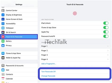 lock screen  ipad itechtalk