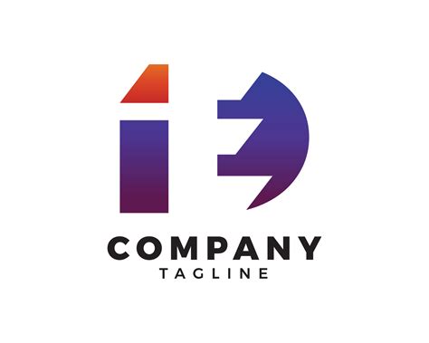initial letter ide logo template design  vector art  vecteezy