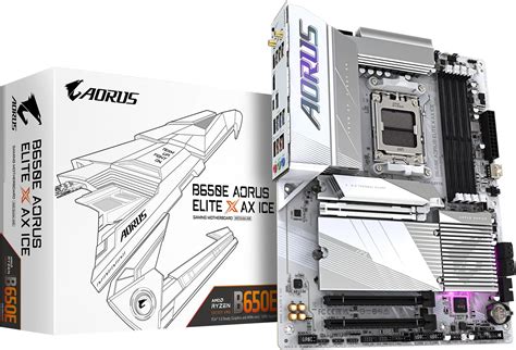 Gigabyte X870e Aorus Pro Ice Amd Am5 Lga 1718 Motherboard Atx Ddr5 4x M2 Pcie 5