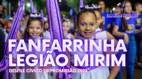 Fanfarrinha Legião Mirim Desfile Cívico de Promissão 2023 YouTube