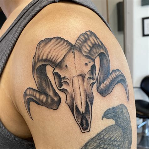 Rams Skull Tattoo