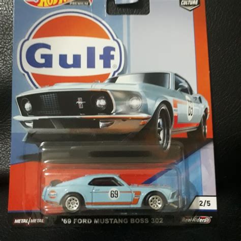 Jual HOT WHEELS HOTWHEELS GULF SERIES 69 FORD MUSTANG BOSS 302 Shopee Indonesia