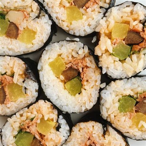 spicy tuna kimbap quick easy recipe taste   tia