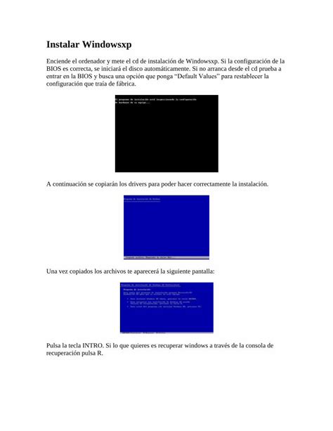 Pdf Instalar Windows Xp Paso A Dokumen Tips