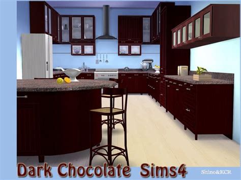 Kitchen Dark Chocolate By ShinoKCR At TSR Sims 4 Updates Sims Sims