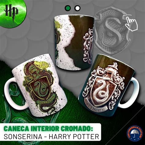 Caneca Harry Potter Sonserina Slytherin Shopee Brasil