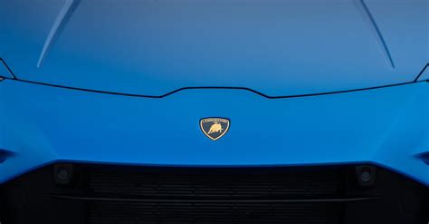 Close Up Of Blue Lamborghini · Free Stock Photo