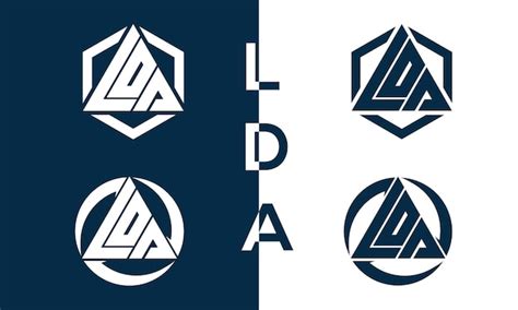 lda letter vectors illustrations