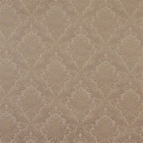 Sand Beige And Brown Heirloom Vintage Cameo Brocade Upholstery Fabric