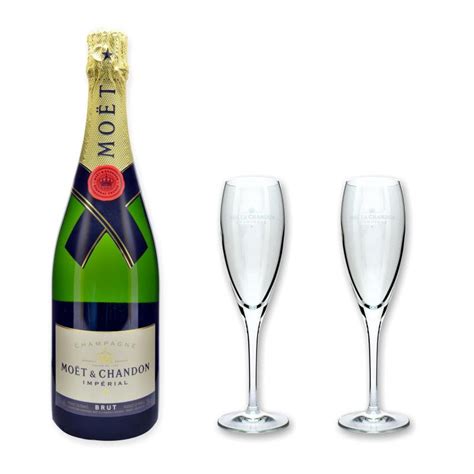 Moët & Chandon Brut Imperial 0,75l + 2 Moët Gläser 0,1l