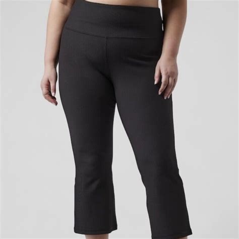 Athleta Pants Jumpsuits Nwt Athleta Elation Rib Crop Flare Poshmark