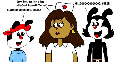 Yakko And Wakko Met Nurse Patty By Mjegameandcomicfan89 On Deviantart