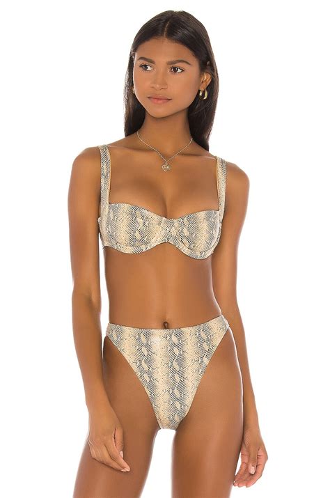 SAME Bra Bikini Top In Nude Venom REVOLVE