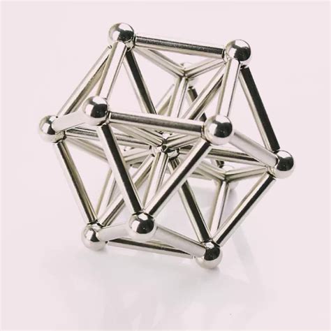 Puzzle Toy Magnetic Bar Magnet Sticks With Steel Balls - Buy Magnetic ...