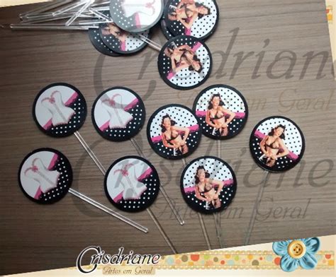 Toppers Festa Lingerie Pin Up Elo Produtos Especiais