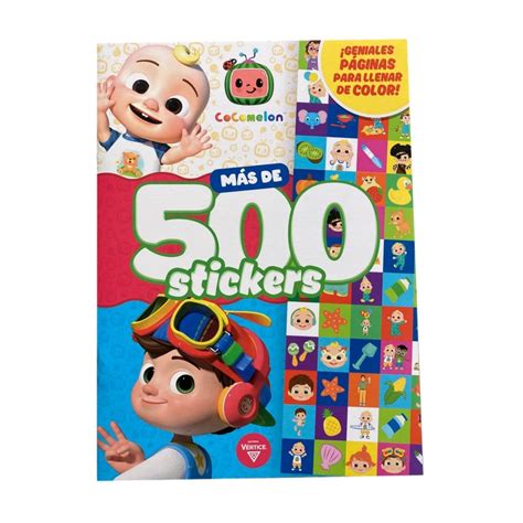 VERTICE Libro para colorear Cocomelon más 500 stickers falabella