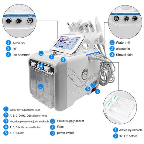 6 IN 1 Hydro Hydra Water Dermabrasion Facial Deep Cleansing Skin