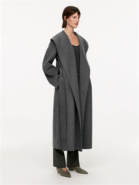 Shawl Collar Coat Grey Arket