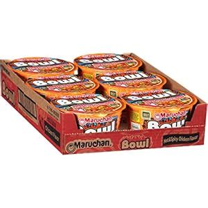 Amazon Maruchan Bowl Hot Spicy Chicken Oz Pack Of Ramen Noodles Everything Else