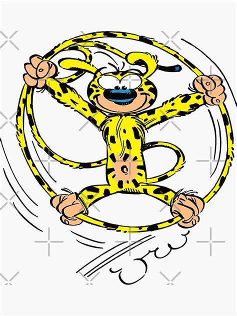 Gift For Men Belgian Marsupilami Comics Awesome For Movie Fan Sticker