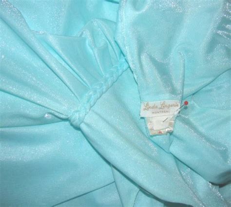 Shimmery Green Empire Waist Grecian Nightgown At Classy Option Vintage Linda Lingerie