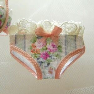 Dollhouse Miniatures Bra With Panties In Scale Lingerie Etsy