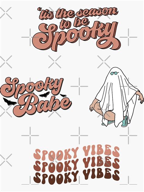 Spooky Ghost Babe Pack Sticker For Sale By Iriscreations Redbubble