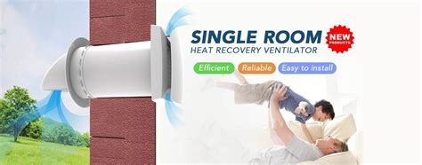 Single Room Wall Mounted Ductless Heat Energy Recovery Ventilator