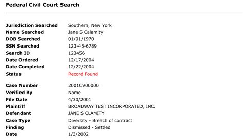 Federal Court Search – Universal Background Screening