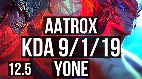 AATROX Vs YONE MID Rank 2 Aatrox 9 1 19 Legendary Rank 25 JP