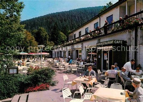 AK Ansichtskarte Wildbad Schwarzwald Kurpark Restaurant Cafe Kat Bad