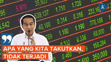 Jokowi Sebut Tekanan Ekonomi Global Ke Tanah Air Mulai Mereda Youtube