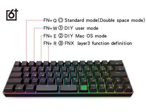 Gk Bluetooth Usb C Dual Mode Split Spacebar Hot Swappable Gateron Optical Switch Rgb