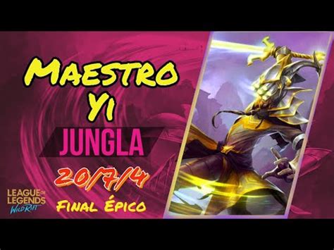 Maestro Yi Jungla Mvp Final Pico League Of Legends Wild